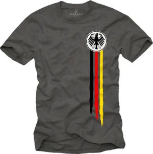 MAKAYA Print-Shirt Bundesadler Deutschland Fußball Trikot