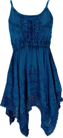 Guru-Shop Midikleid Besticktes indisches Minikleid Boho