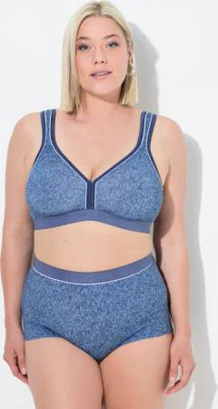 Ulla Popken Bügel-BH Minimizer Denim-Optik ohne