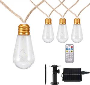 BlingBin LED-Lichterkette Solar Lichterkette Aussen Mit
