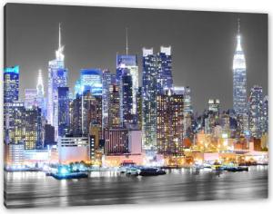 Pixxprint Leinwandbild New York Skyline, New