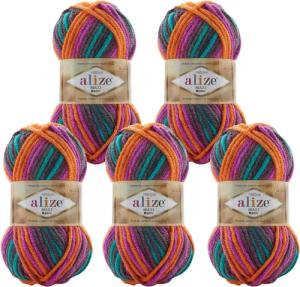 maDDma 5 x 100g Farbverlaufsgarn Alize
