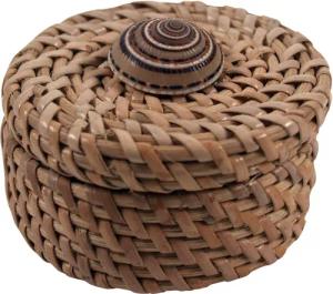Guru-Shop Aufbewahrungsdose Exotische Bastdose, Schatulle, Schmuck..
