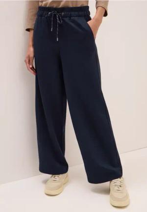 Cecil Damen Straight Leg Hose in Blau, Gr: L