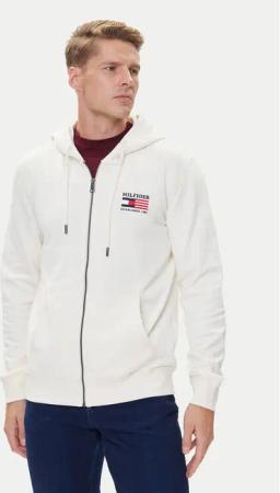 Tommy Hilfiger Sweatshirt American MW0MW39691 Écru Regular Fit