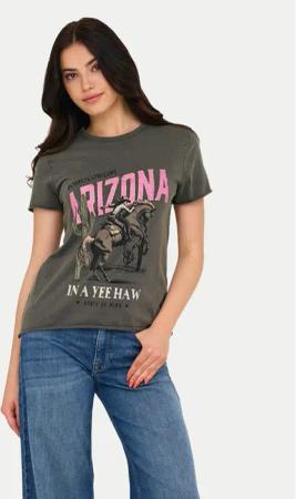 ONLY T-Shirt Lucy 15215721 Grau Regular Fit