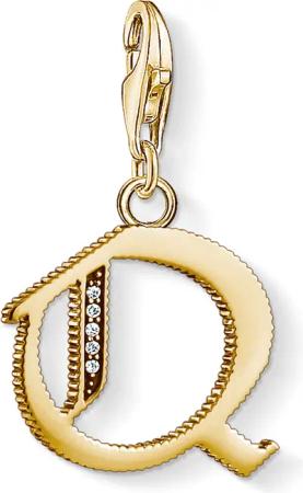 Thomas Sabo 1623-414-39 Charm-Anhänger Buchstabe Q vergoldet