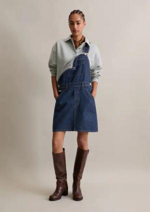 Kurzes Latzkleid loose