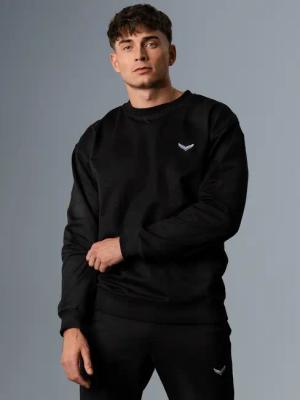 Trigema Sweatshirt "TRIGEMA Oversized Sweatshirt mit Logo-Patch"