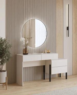 Home affaire Schminktisch "Jukon, Breite 143 cm, moderner Schminktisch", (ohne Spiegel), Schminktisch, grifflos mit 4 SK