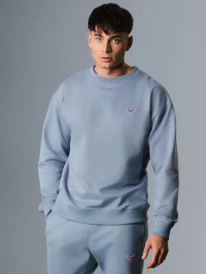 Trigema Sweatshirt "TRIGEMA Oversized Sweatshirt mit Logo-Patch"