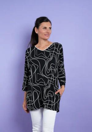 Seidel Moden Longshirt, mit grafischem Print - SEIDEL MODEN