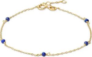CHRIST Goldarmband CHRIST Damen-Armband 375er Gelbgold 5 Lapislazuli, modern