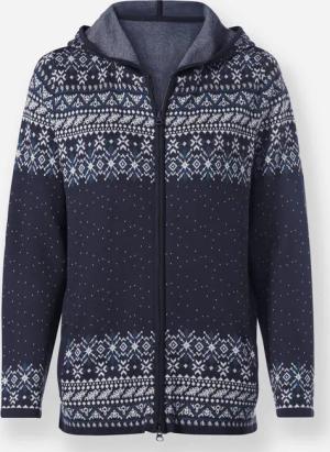 Jacquardstrickjacke
