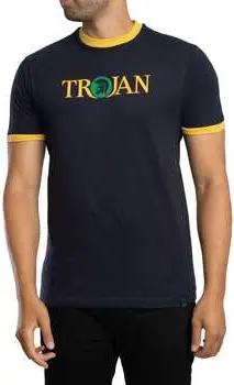 Trojan T-Shirt Ringer-T-Shirt mit Logo