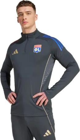 Adidas Olympic Lyon Herren Trainingsoberteile - Grau - Größe: M - Poly Fleece - Foot Locker
