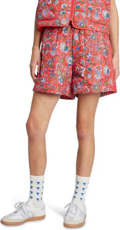 Adidas Originals X Liberty London Damen Polohemden - Rot - Größe 36 - Baumwoll-Jersey