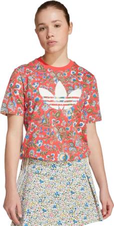 Adidas Originals X Liberty London Kleinkind T-Shirts - Rot - Größe 159 - 164 CM - Baumwoll-Jersey