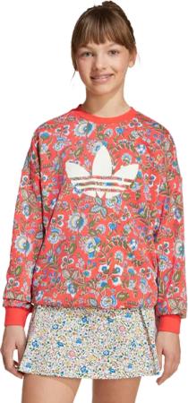 Adidas Originals X Liberty London Unisex Sweatshirts - Rot - Größe 159 - 164 CM - Baumwoll-Jersey