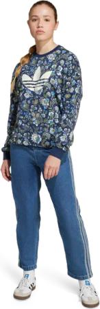 Adidas Originals X Liberty London Unisex Sweatshirts - Blau - Größe 159 - 164 CM - Baumwoll-Jersey