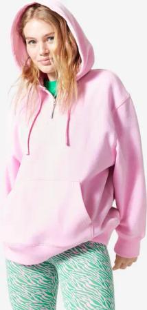 Kapuzenpullover Damen Oversize - 520 hellrosa