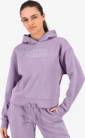 Puma Kapuzenpullover Damen kurz Print - lavendel