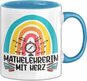Trendation Tasse Mathelehrerin Mit Herz Tasse