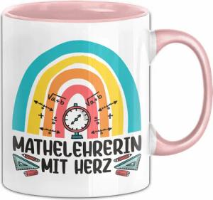 Trendation Tasse Mathelehrerin Mit Herz Tasse