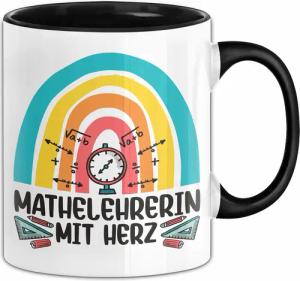 Trendation Tasse Mathelehrerin Mit Herz Tasse