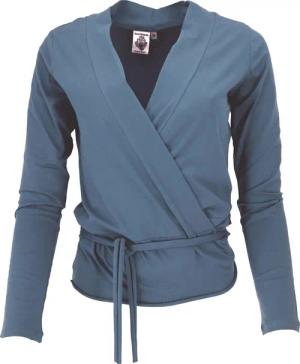 Guru-Shop Longsleeve Wickelshirt, Yogashirt, Langarmshirt in..