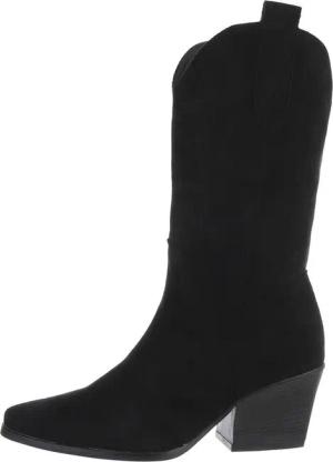 Ital-Design Damen Cowboyboots Western Westernstiefel Blockabsatz