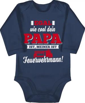 Shirtracer Shirtbody Mein Papa Feuerwehrmann Sprüche