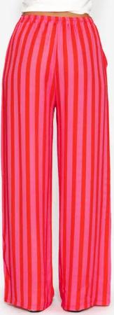 SASSYCLASSY Stoffhose Gestreifte Hose mit weitem
