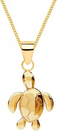 Goldene Hufeisen Kette mit Anhänger Halskette