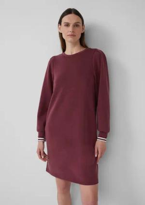 s.Oliver Minikleid Scuba-Kleid mit Faltendetail am