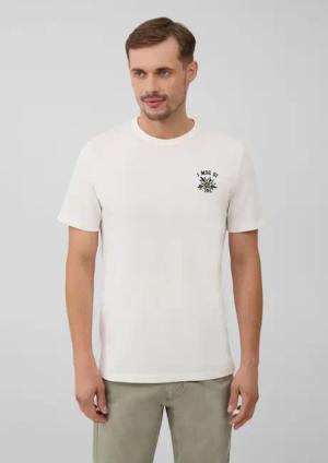 s.Oliver Kurzarmshirt Jersey-T-Shirt mit Artwork, Volksfest
