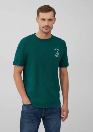 s.Oliver Kurzarmshirt Jersey-T-Shirt mit Artwork, Volksfest