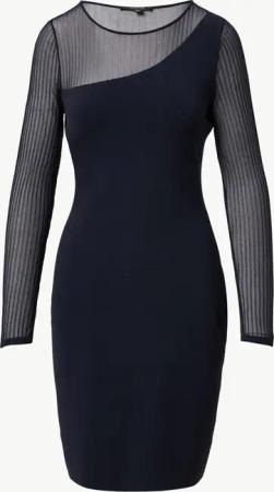 Comma Minikleid Schmal geschnittenes Strickkleid mit