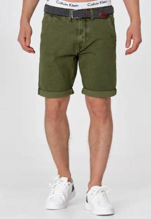 Indicode Chinoshorts Caedmon aus elastischer Baumwoll-Qualität,