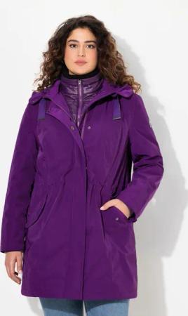 Ulla Popken Wintermantel HYPRAR Performance-Parka Stehkragen