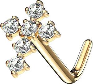 Taffstyle Nasenpiercing Gold 14 Karat Nasenpiercing