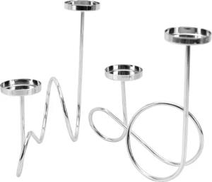 Online-Fuchs Kerzenhalter aus Metall für 4
