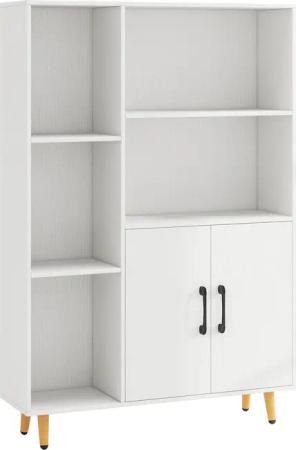 KOMFOTTEU Hochschrank Mehrzweckschrank Bücherschrank mit 5