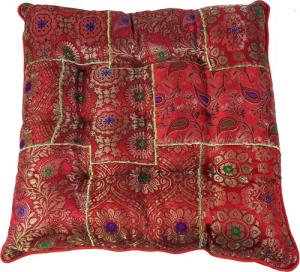 Guru-Shop Sitzkissen Orientalisches Brokat Steppkissen, Stuhlkissen..