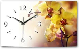 Kreative Feder Funkwanduhr 3D Design-Wanduhr „Orchidee“