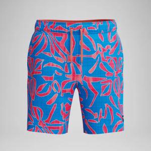Herren Redondo Edge Badeshorts 45 cm mit Print Orange/Blau