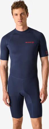 Neopren Shorty Surfen Herren 100 1.5 mm marineblau