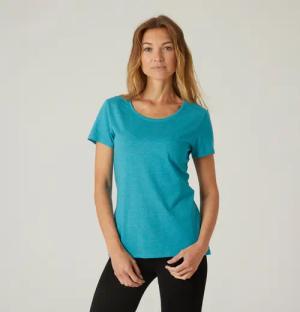 T-Shirt Damen Regular - 500 türkis