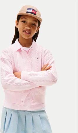 Tommy Hilfiger Strickjacke KG0KG08546 Rosa Regular Fit