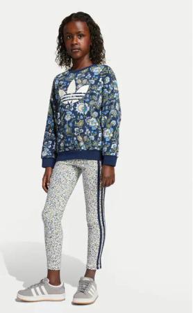 adidas Set Sweatshirt und Leggings Liberty London JV7804 Rot Loose Fit